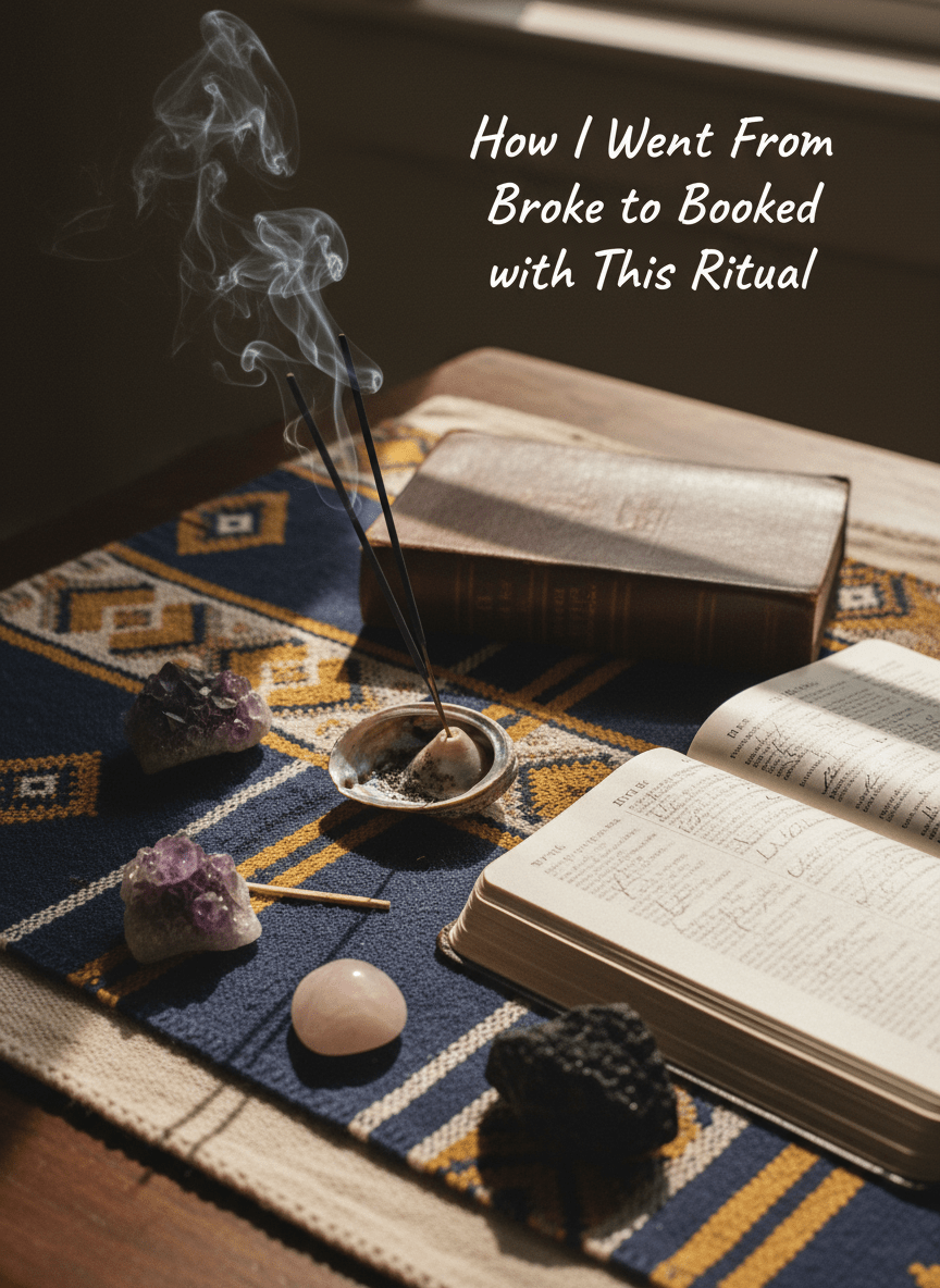 From Broke to Booked: How a Sacred Cleansing Ritual Unlocked My Career