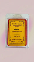 Load image into Gallery viewer, All That self love Hoodoo ritual wax melts front label on red coconut apricot wax clamshell pack
