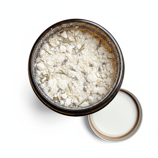 Cleansing Spiritual Bath - Open Jar with Oat Dust
