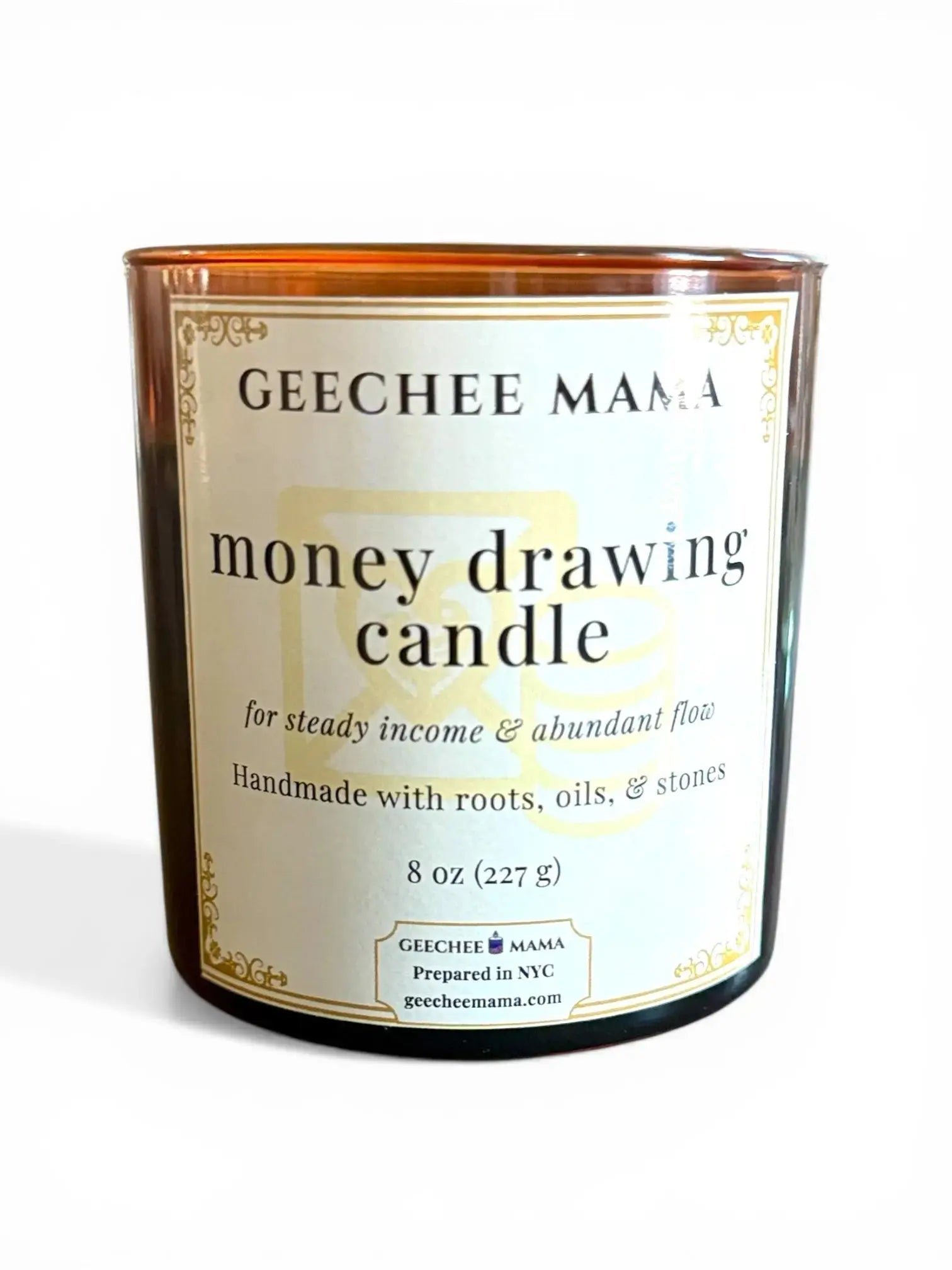 Money Drawing Hoodoo Ritual Candle - Geechee Mama Candles