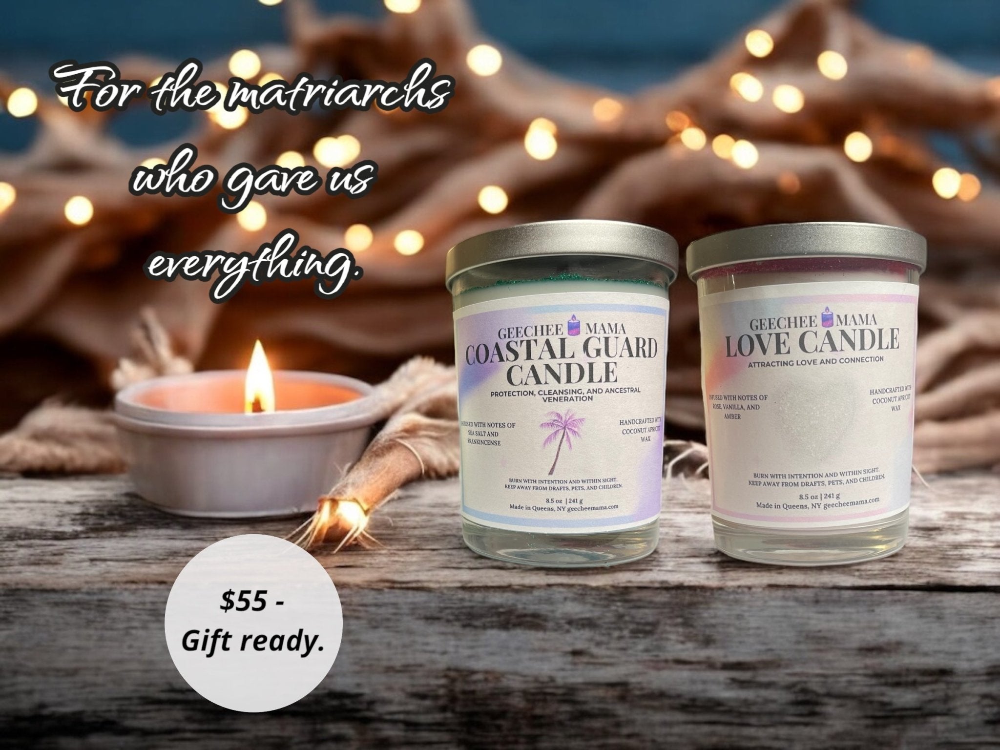Mother’s Day Candle Bundle – Protection + Love Ritual Candles - Geechee Mama Candles
