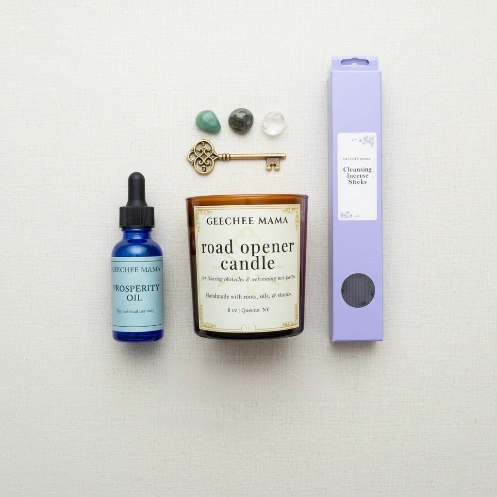 Prosperity Road Opener Ritual Kit - Geechee Mama Candles