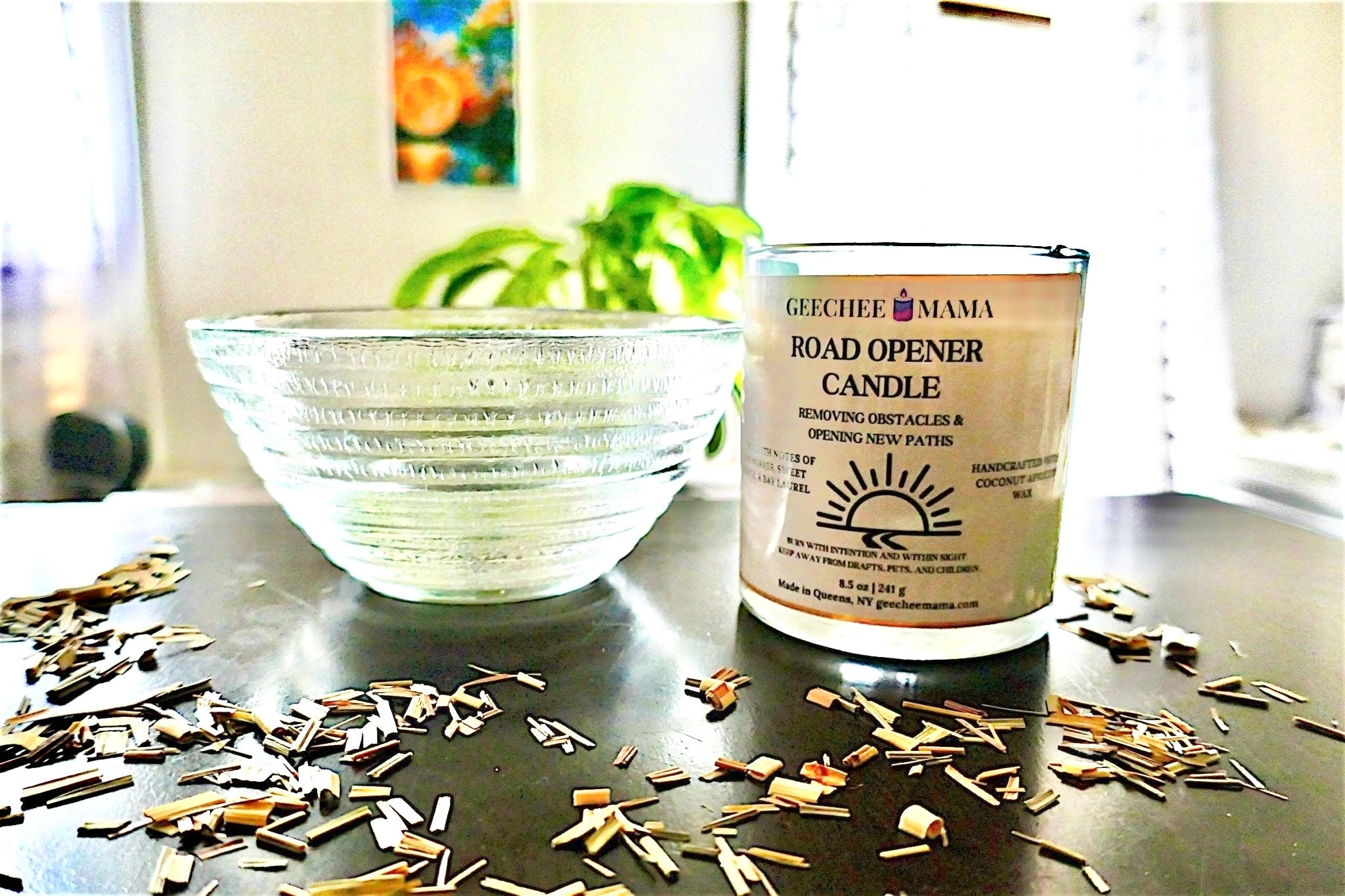 Road Opener Ritual Candle for New Opportunities, Breakthroughs & Bold Moves - Geechee Mama Candles